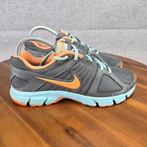 Nike Downshifter 5 Womens Running Shoes Grey Orange Aqua 537571-022 Size 7